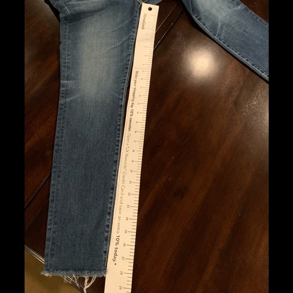 AG The Legging Raw Hem Ankle Skinny Jeans 12 Yrs - Picture 15 of 16
